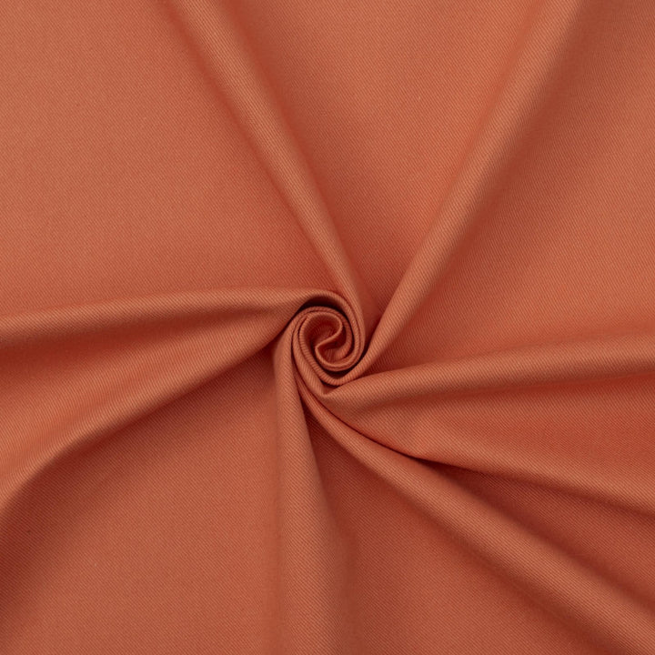Warm Pumpkin Denim Fabric - 100% Cotton, 59-Inch Wide, USA-Made Orange Denim for Jackets, Pants & Seasonal Crafts