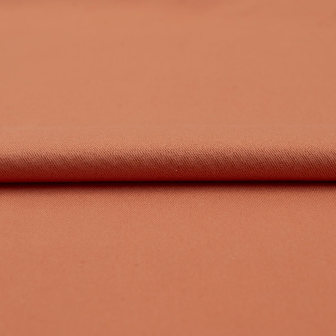 Warm Pumpkin Denim Fabric - 100% Cotton, 59-Inch Wide, USA-Made Orange Denim for Jackets, Pants & Seasonal Crafts