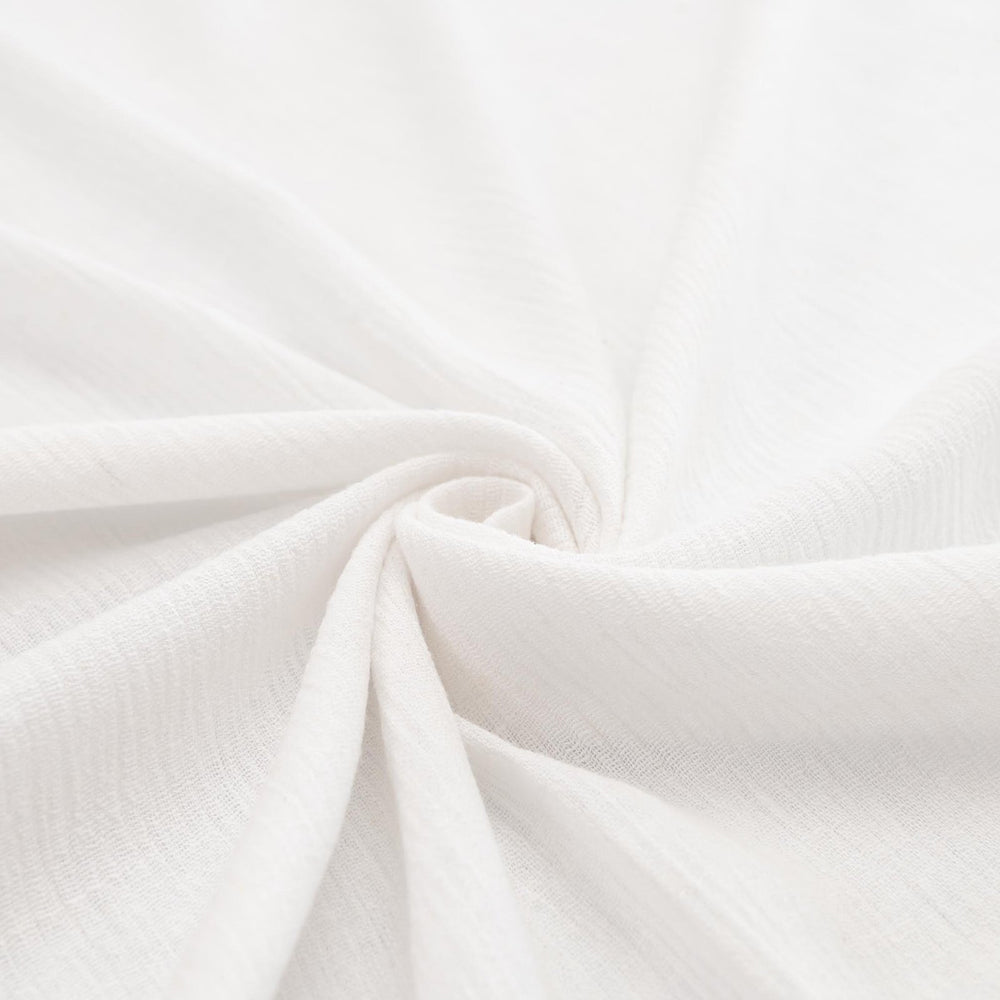 Cotton Gauze Soft White – 100% cotton, 50 inches wide, lightweight breathable fabric for sewing tops, dresses, baby blankets, and layering garments