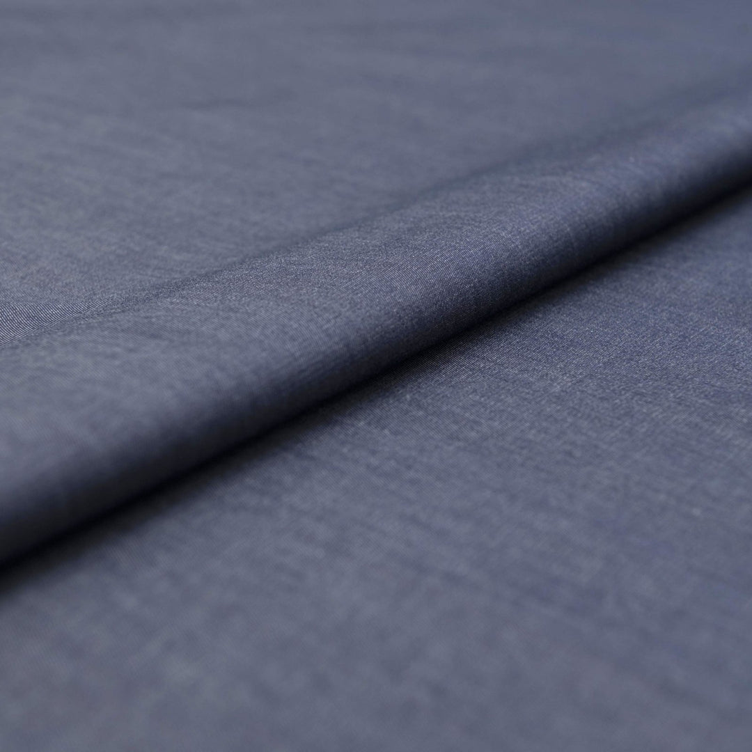 Indigo Blue Tencel Chambray Fabric - 58-Inch Wide, Sustainable Deadstock Material for Dresses, Shirts & Lightweight Apparel