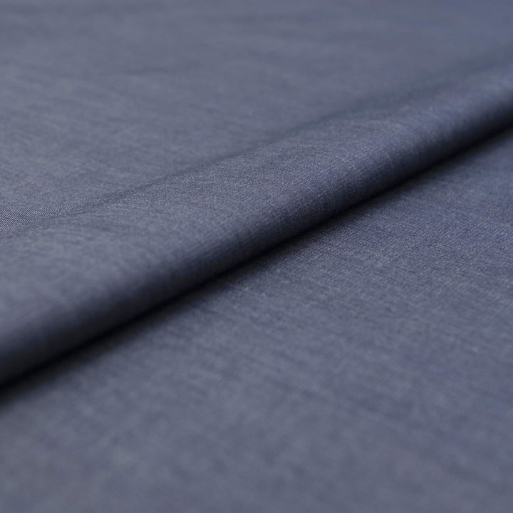 Indigo Blue Tencel Chambray Fabric - 58-Inch Wide, Sustainable Deadstock Material for Dresses, Shirts & Lightweight Apparel