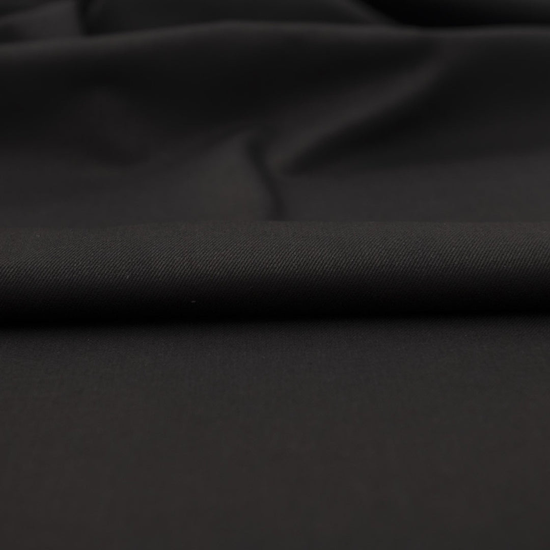 70-inch wide black denim fabric for durable apparel projects