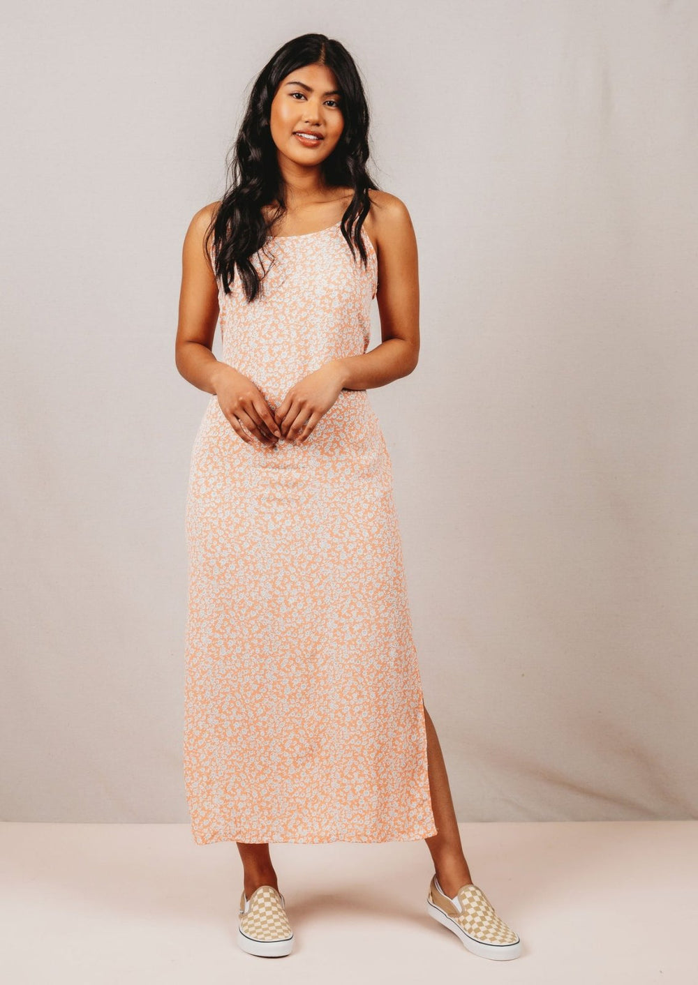 Friday Pattern Co. - The Saltwater Slip sewing pattern for versatile slip dress with adjustable straps, two lengths, and inclusive sizing XS–7X
