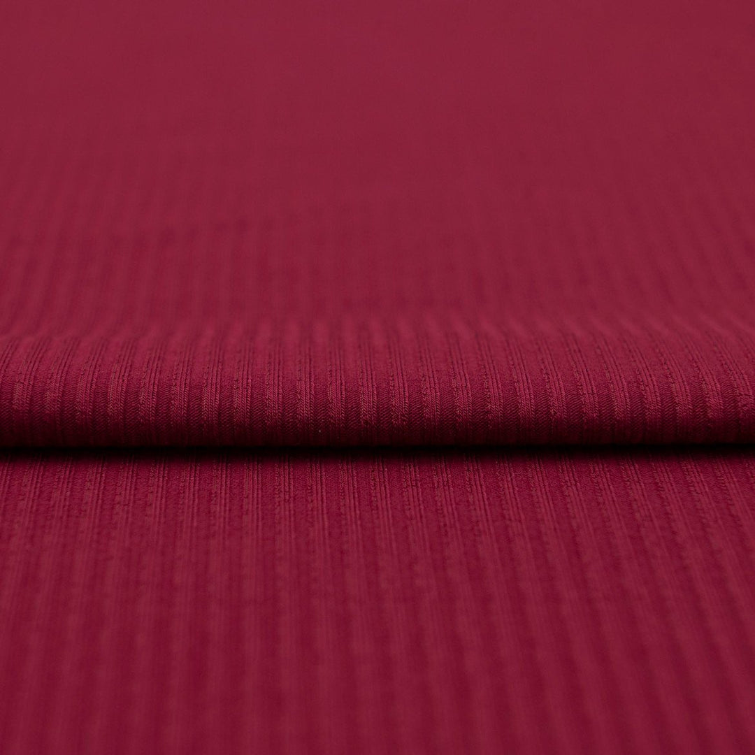 Rouge Bamboo Rib Knit - Stretchy Luxe Fabric for Athleisure Sewing