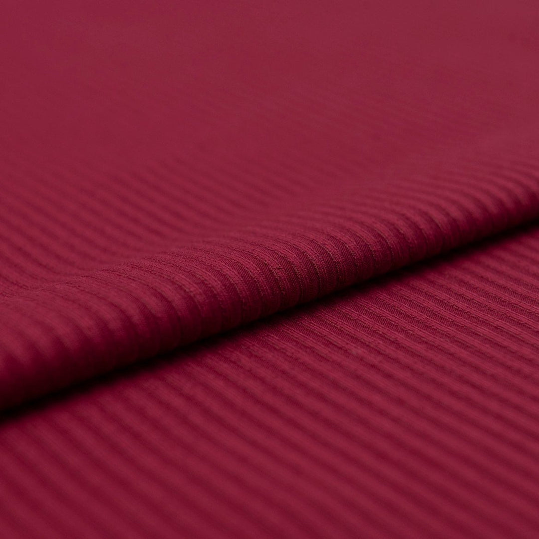 Rouge Bamboo Rib Knit - Stretchy Luxe Fabric for Athleisure Sewing