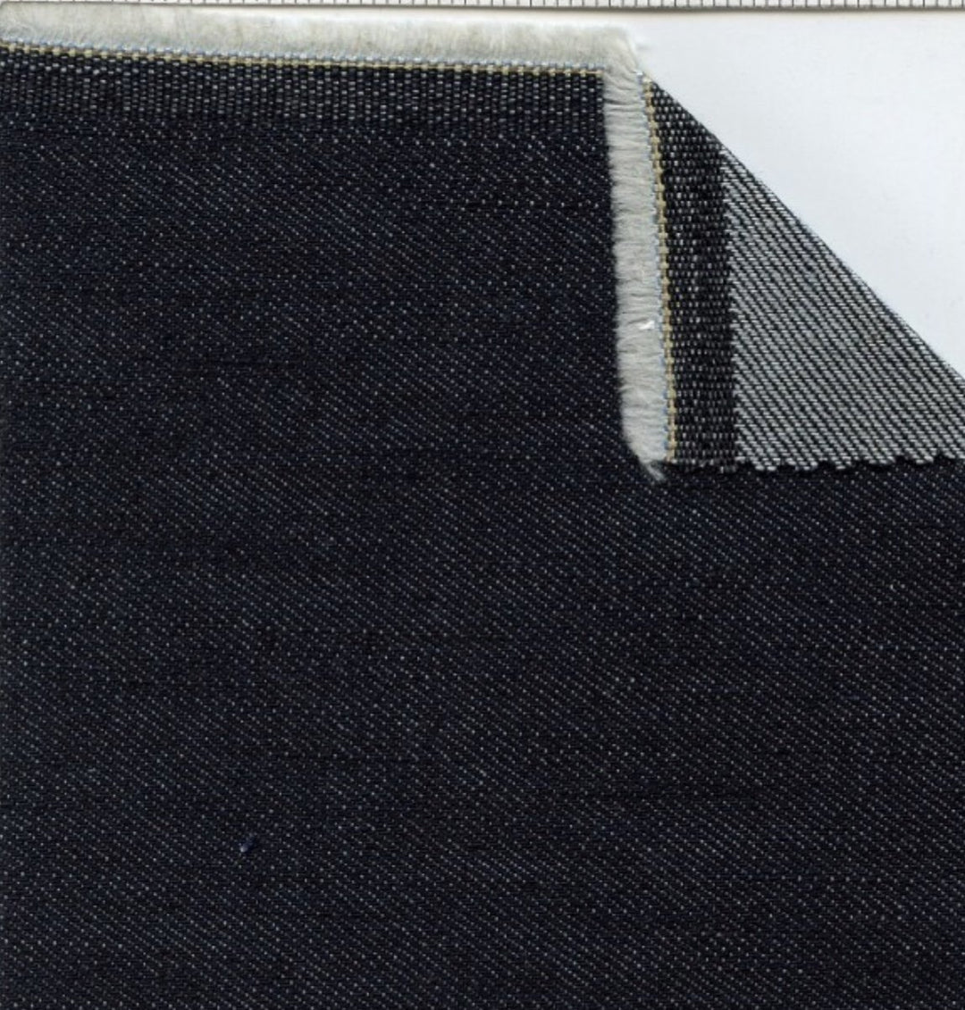 Cone Mills White Oak 11 oz Stretch Dark Indigo Denim Fabric - 60 Inch Wide American Made Cotton/Spandex Blend