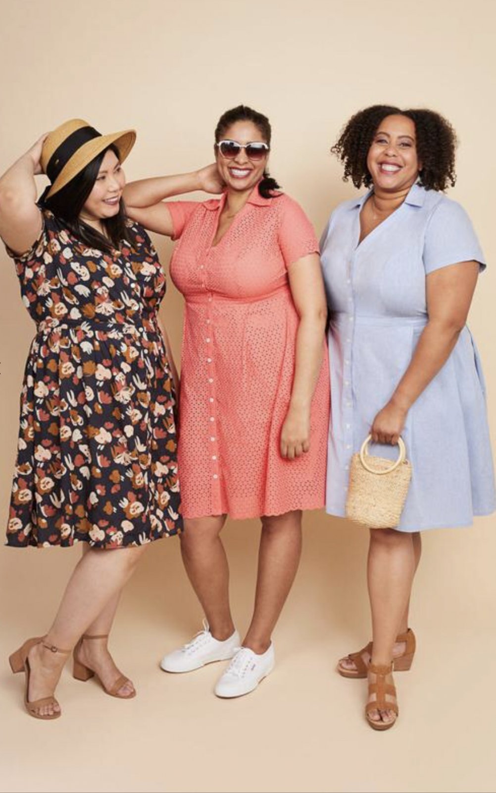 Cashmerette Lenox Shirtdress Pattern – curve-friendly pleated or gathered skirt sewing pattern