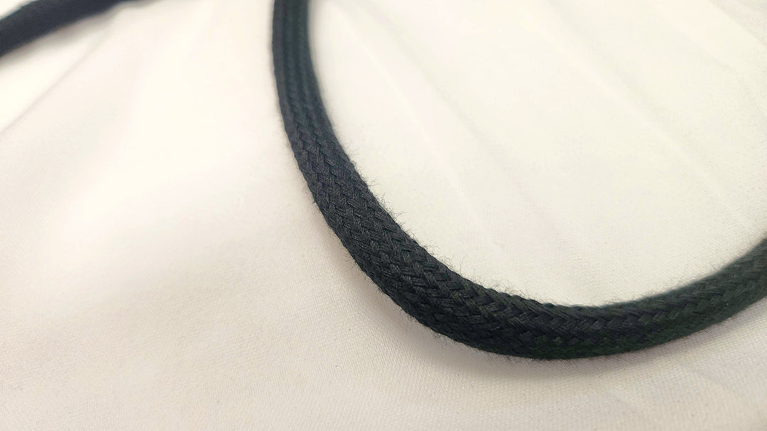 Black Drawstring Cord – 1/4"