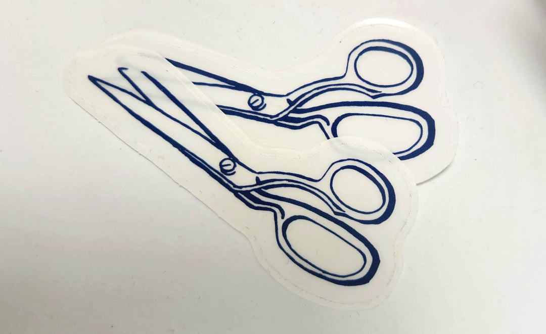 Sewing Studio Scissors Sticker