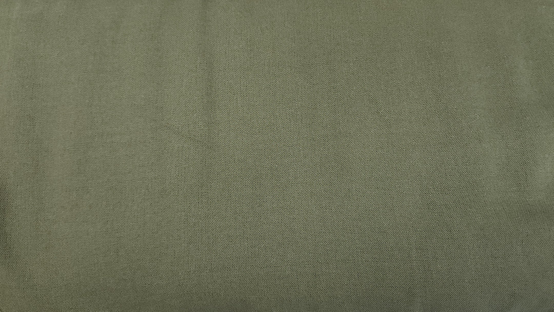Linen &amp; Cotton Blend - Laundered - Olive