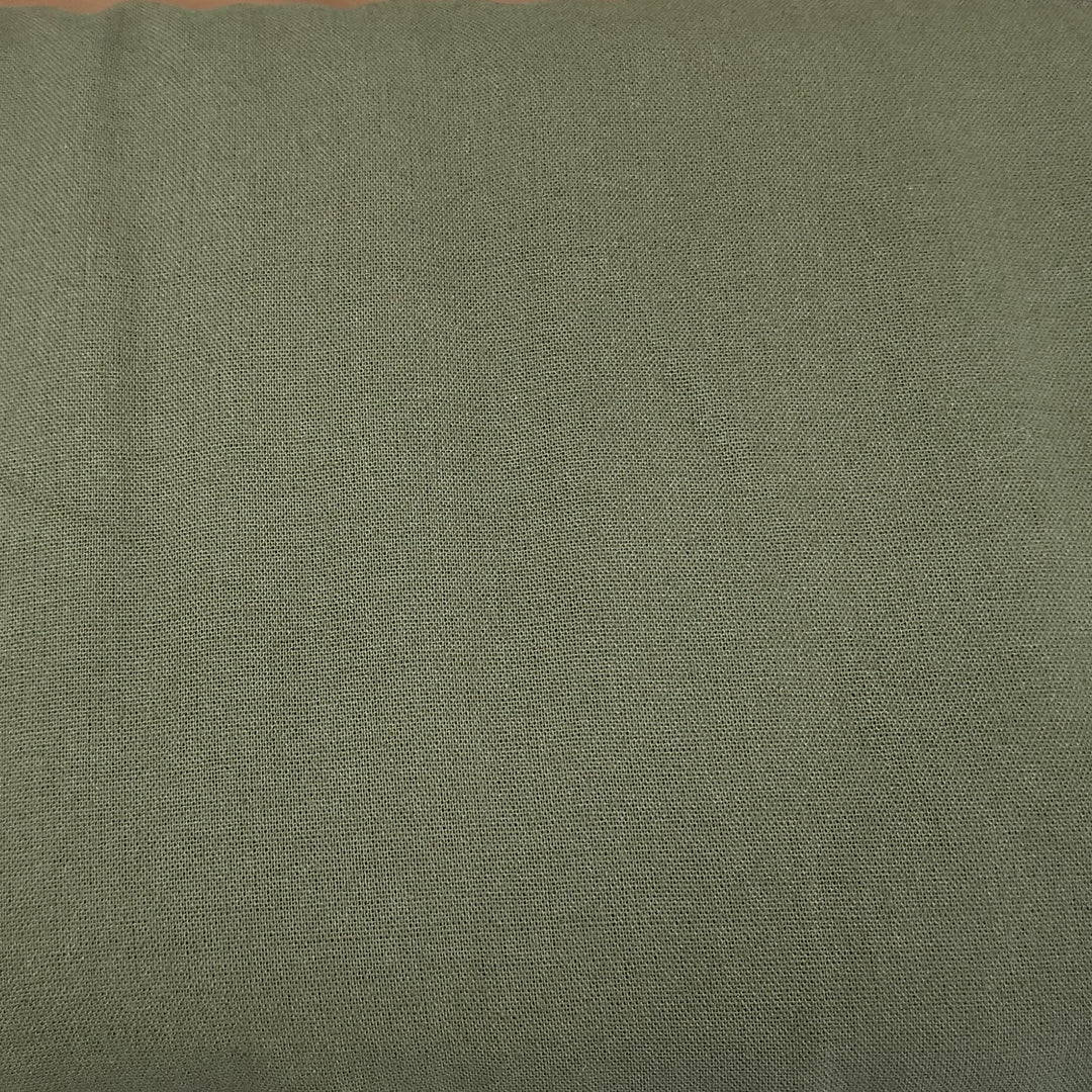 Linen &amp; Cotton Blend - Laundered - Olive