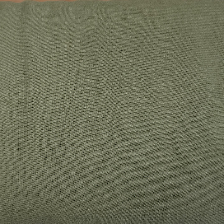 Linen &amp; Cotton Blend - Laundered - Olive