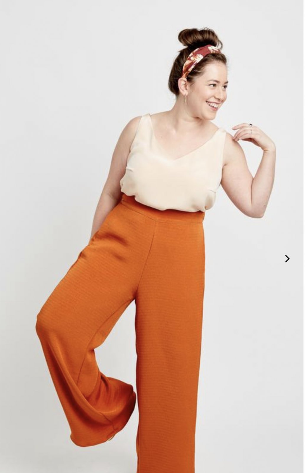 Cashmerette Calder Pants & Shorts sewing pattern with wide-leg design, three length options, and inclusive sizing