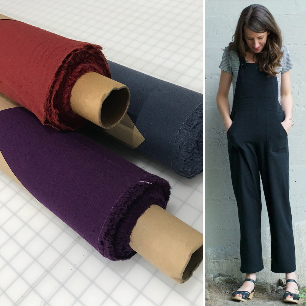 Steel Blue Silk Noil Fabric - Textured Raw Silk Material for Dresses and Blouses