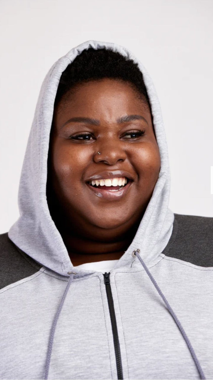 Cashmerette Stanton Hoodie sewing pattern with pullover and zip-up options for curvy sizes C–H