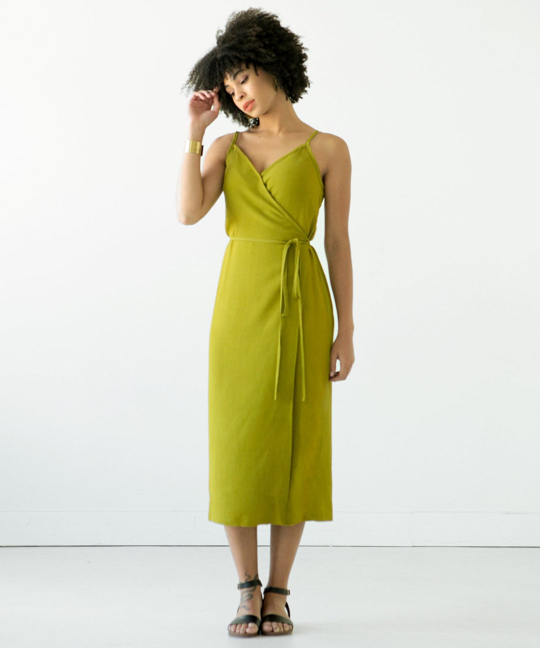 True Bias Calvin Wrap Dress & Top sewing pattern – adjustable wrap top and mid-calf dress