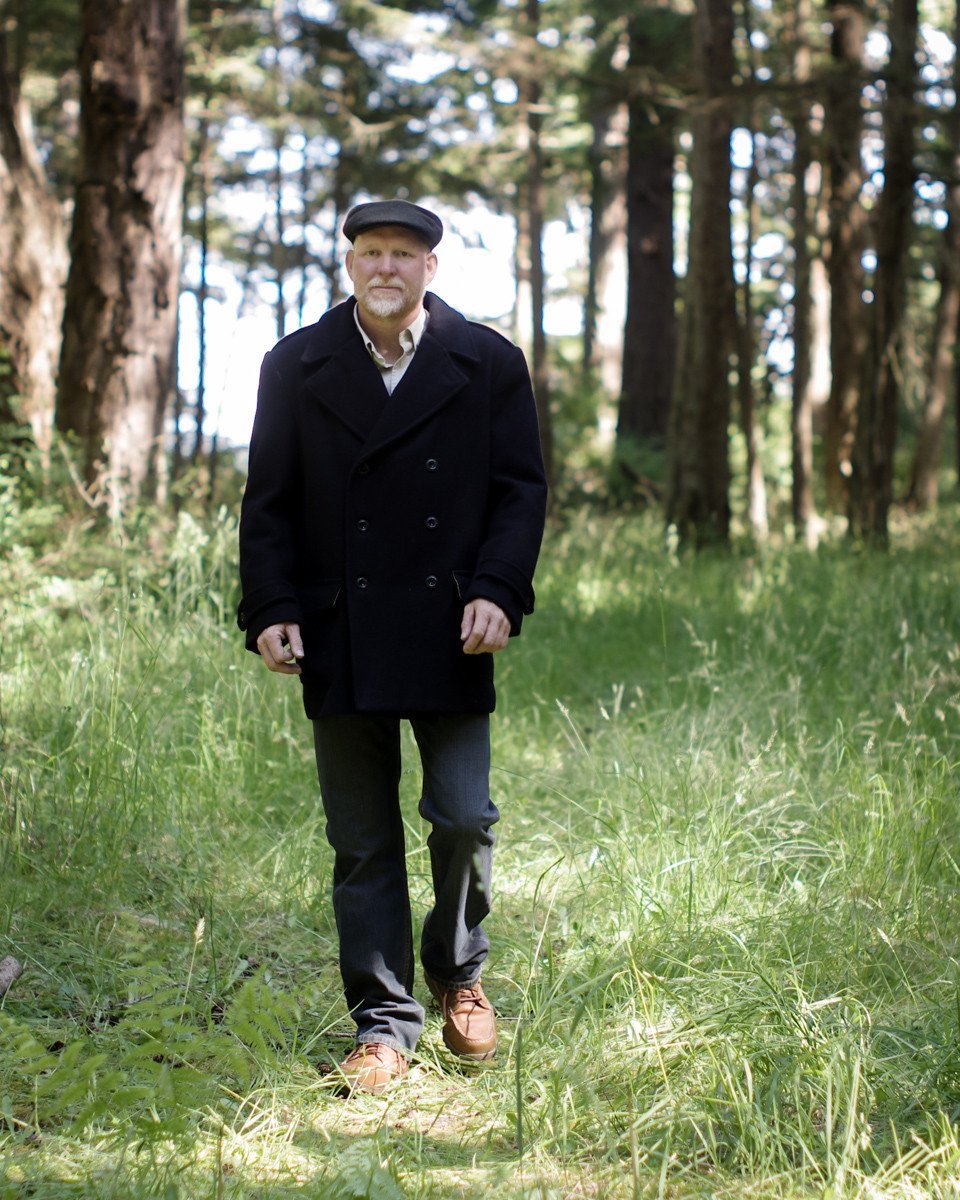 Thread Theory Goldstream Peacoat sewing pattern classic double-breasted wool coat with removable hood and lined pockets