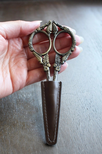 Leather Scissor Sheath - 3 Colors