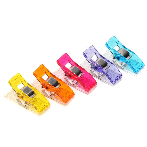 Clover Wonder Clips – 10 Pack | No-Pin Fabric Clips for Sewing, Quilting & Crafts