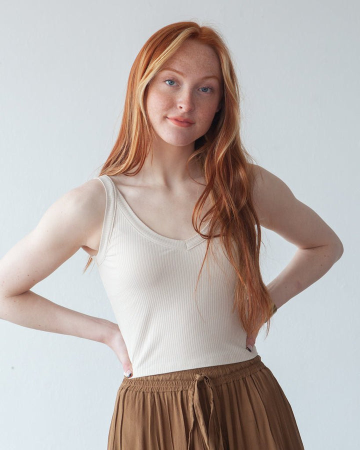 True Bias Zoey Tank & Dress sewing pattern with cropped tank, hip-length tank, and fit-and-flare dress variations in sizes 0–32.