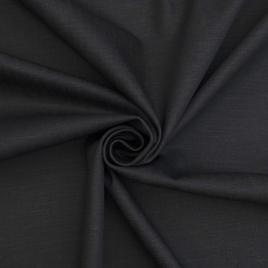 Indigo olive weft denim fabric - 12 oz Spanish cotton-spandex blend