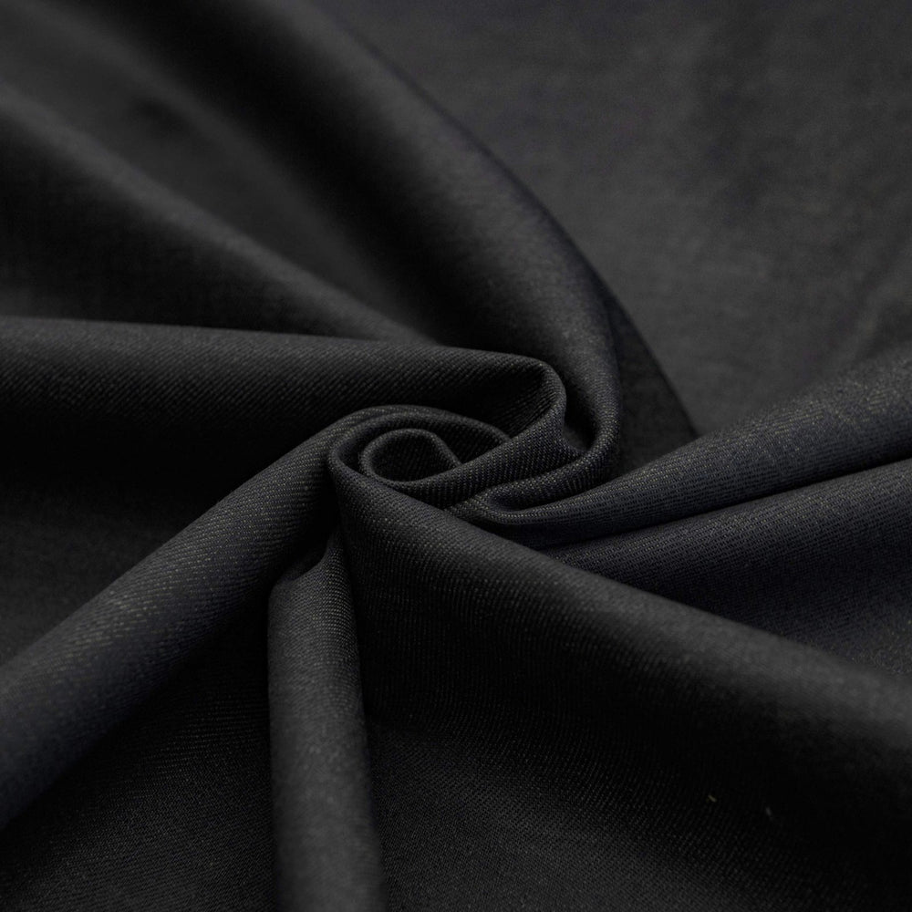 Indigo olive weft denim fabric - 12 oz Spanish cotton-spandex blend
