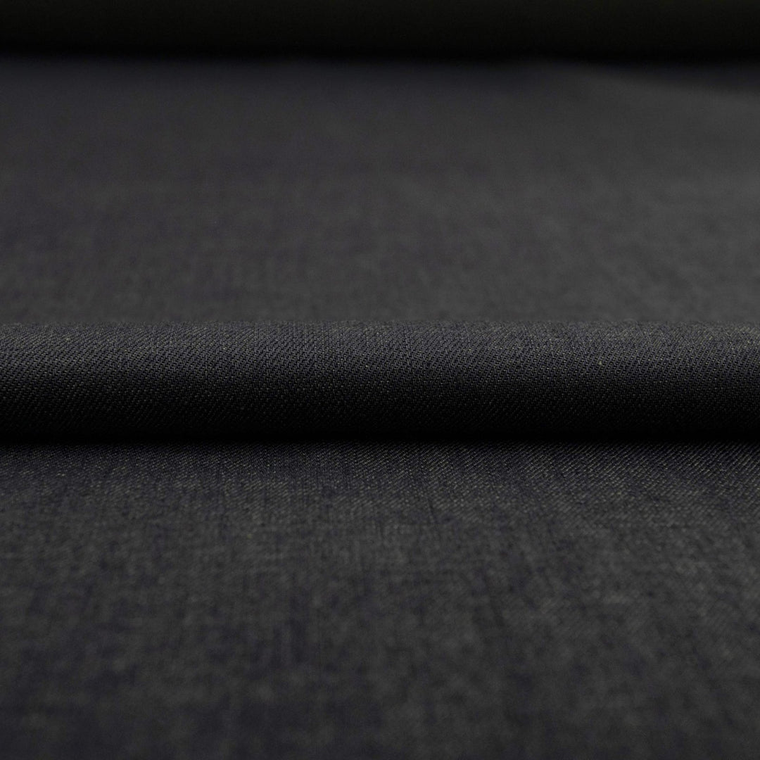 Indigo olive weft denim fabric - 12 oz Spanish cotton-spandex blend