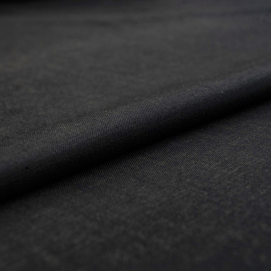 Indigo olive weft denim fabric - 12 oz Spanish cotton-spandex blend