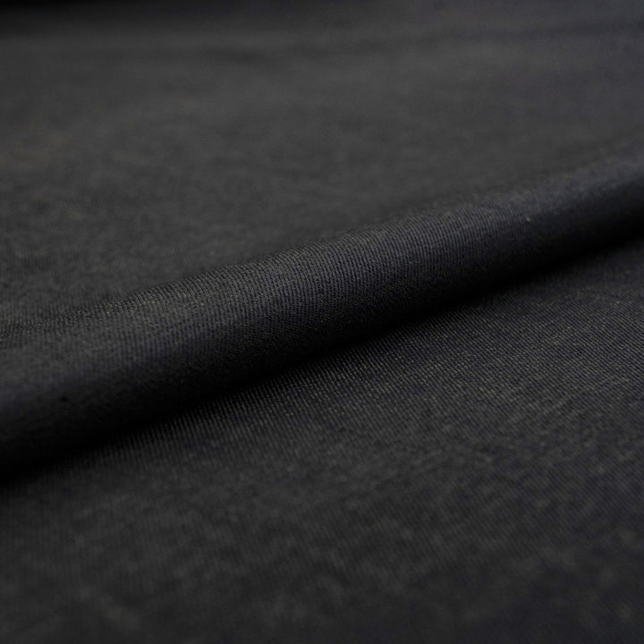 Indigo olive weft denim fabric - 12 oz Spanish cotton-spandex blend