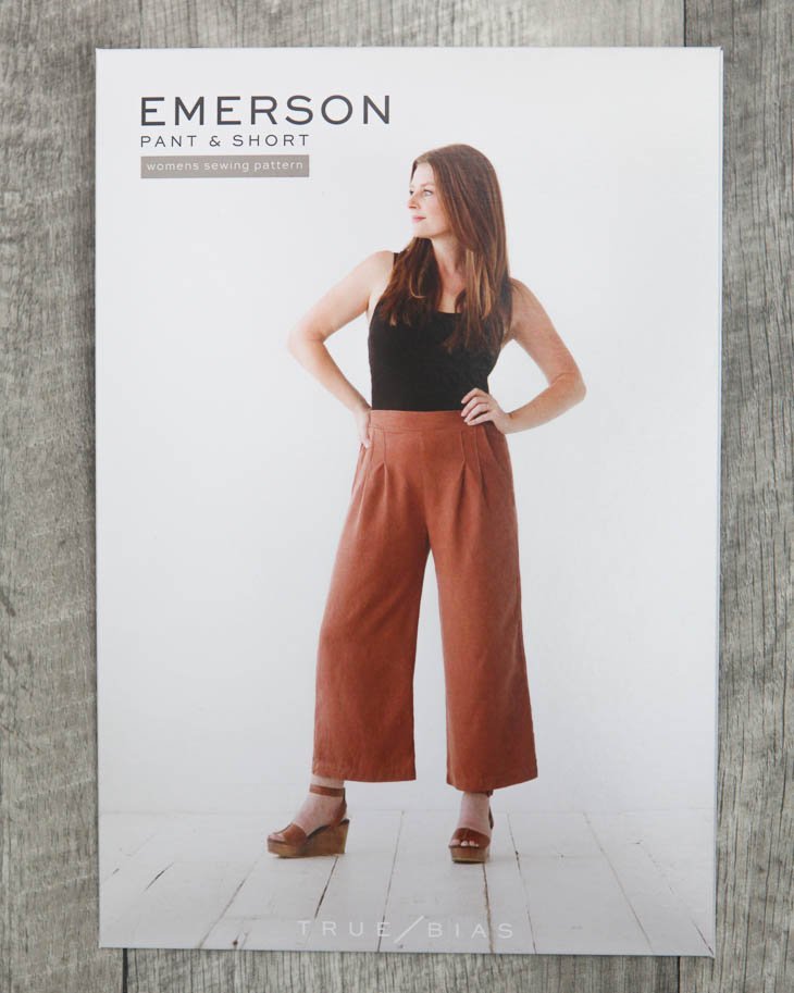 True Bias Emerson Pant & Short showing cropped wide-leg pants and 4-inch inseam shorts with elasticized back and front pleats