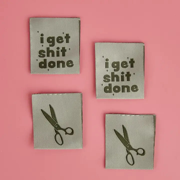 Kati Cupcake Sewing Labels - I Get Sh*t Done