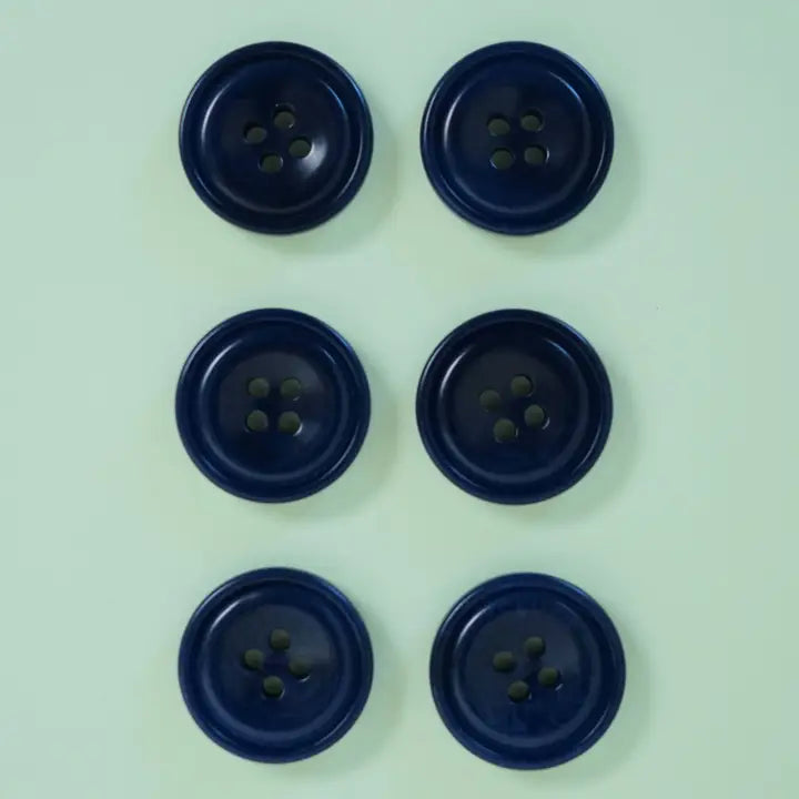 Corozo Nut Buttons Midnight - 3 sizes (20, 30, 40mm)