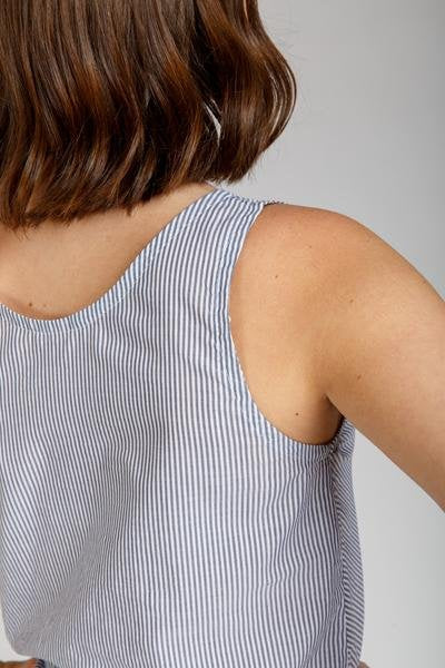 Megan Nielsen Eucalypt Woven Tank Top & Dress Pattern – scoop neckline tank and woven dress sewing pattern