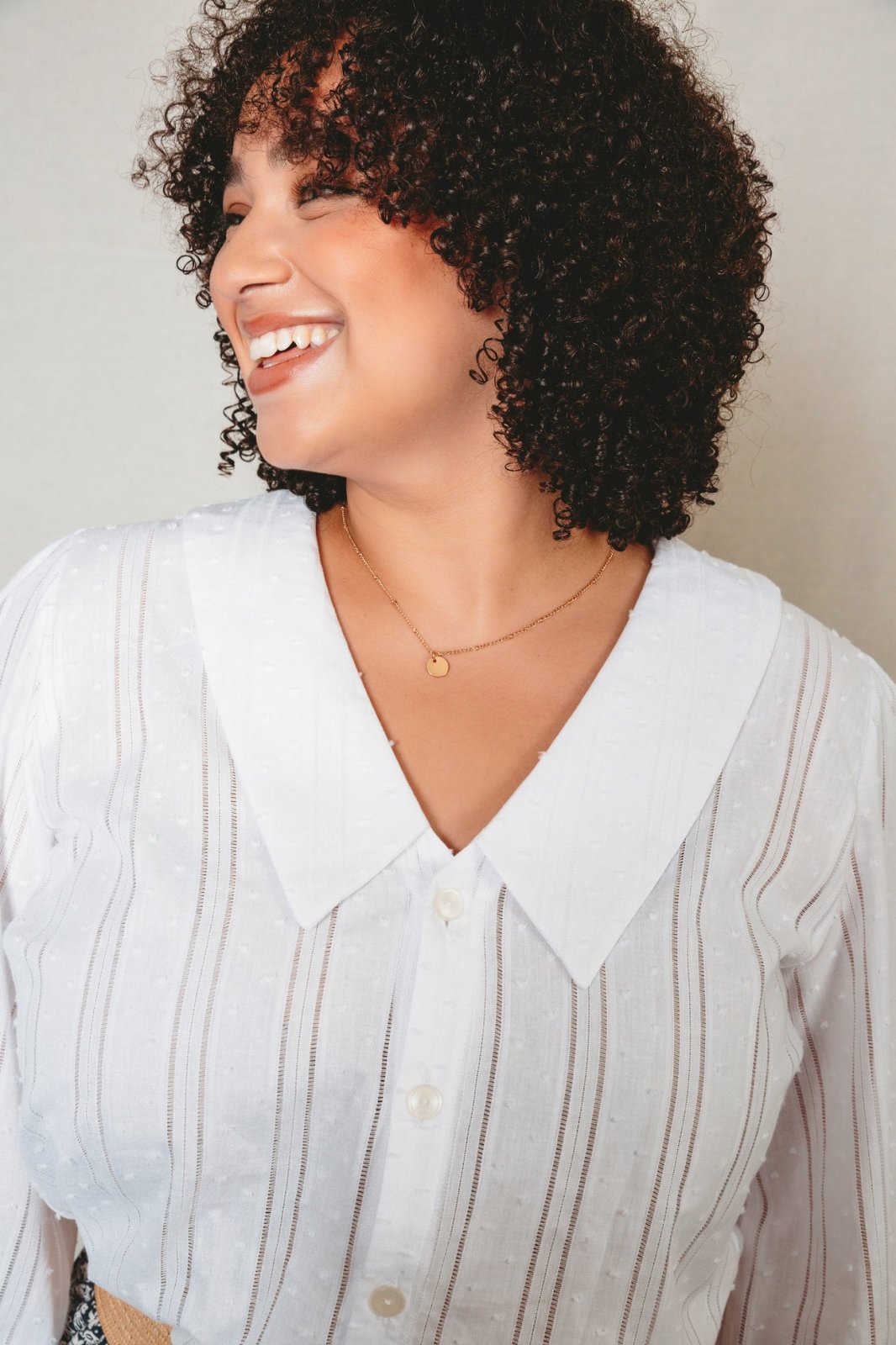 Friday Pattern Co. - The Patina Blouse sewing pattern for collared v-neck button-up top with sleeve and neckline variations in sizes XS–7X