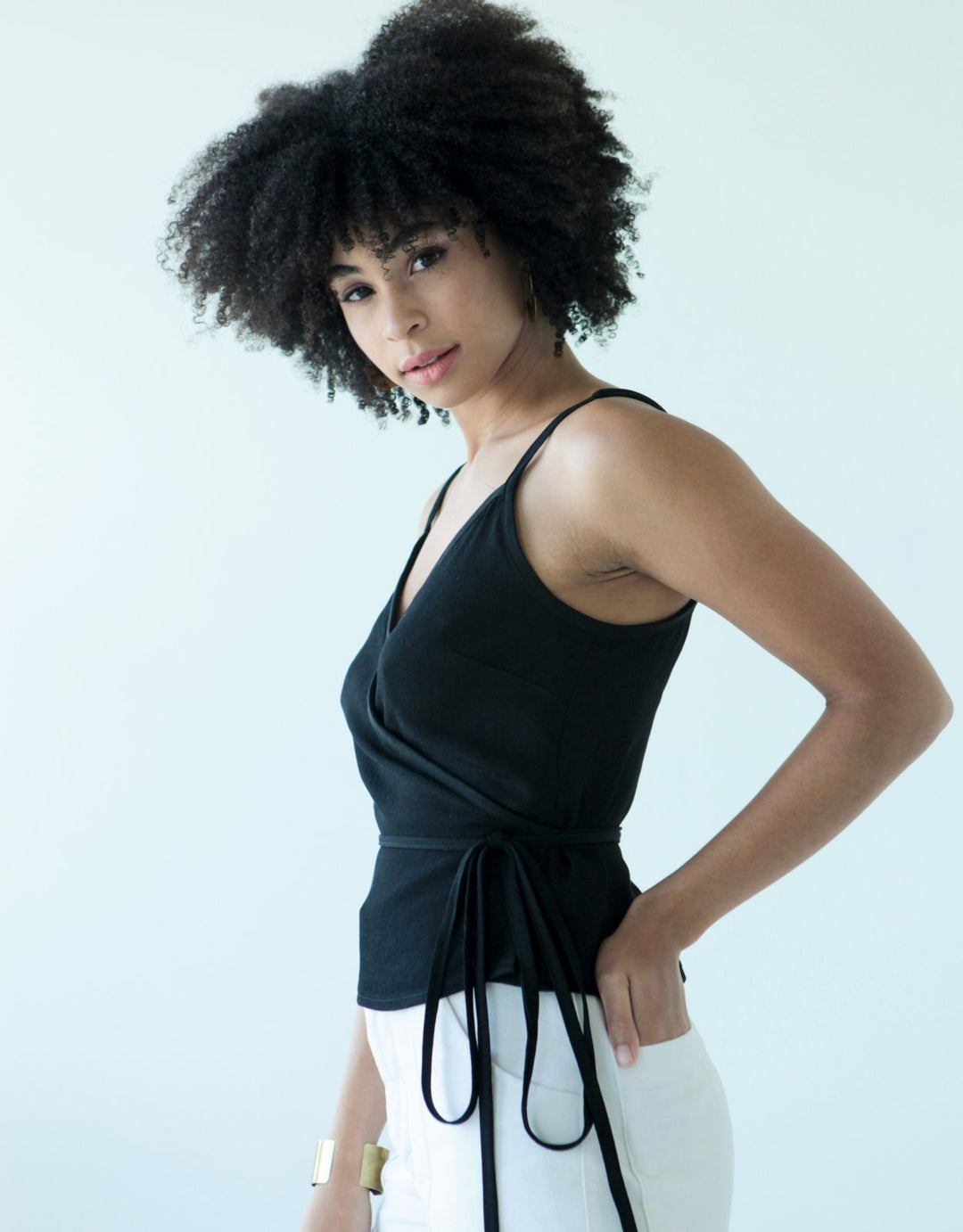 True Bias Calvin Wrap Dress & Top sewing pattern – adjustable wrap top and mid-calf dress
