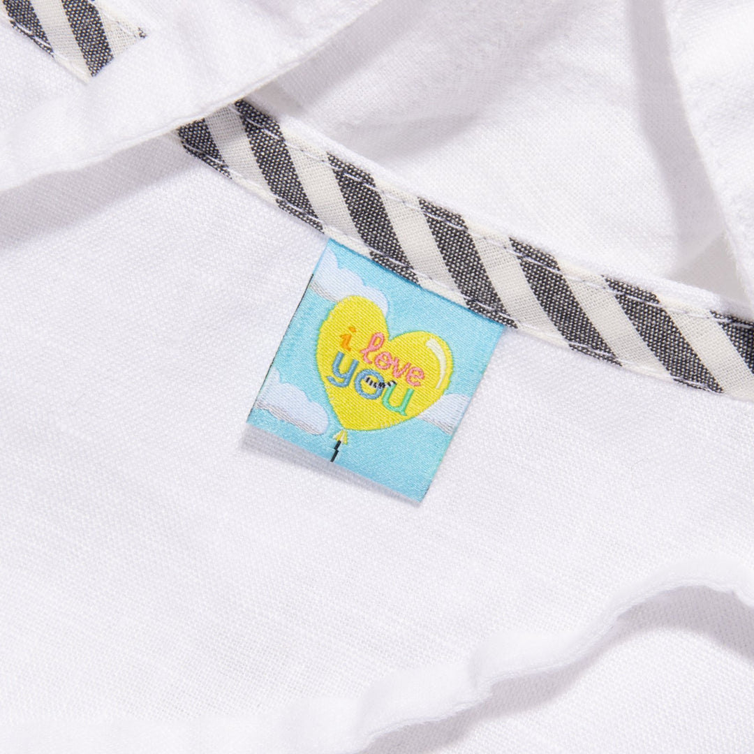 Kylie and the Machine Going Places kids’ labels by Brook Gossen – colorful woven tags and stickers with positive affirmations