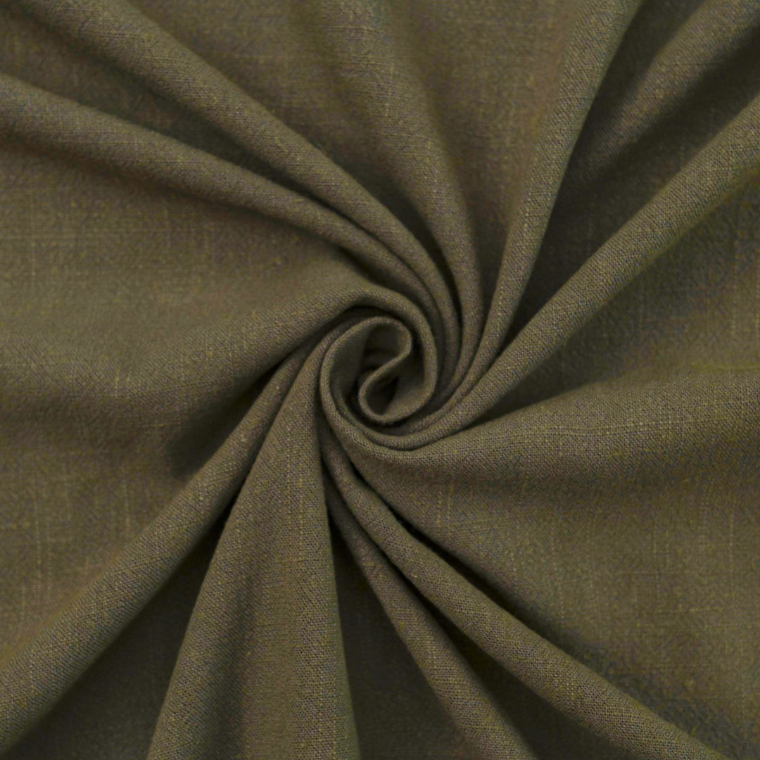 Linen and Rayon Blend Fabric in pearl hue with subtle texture and soft sheen