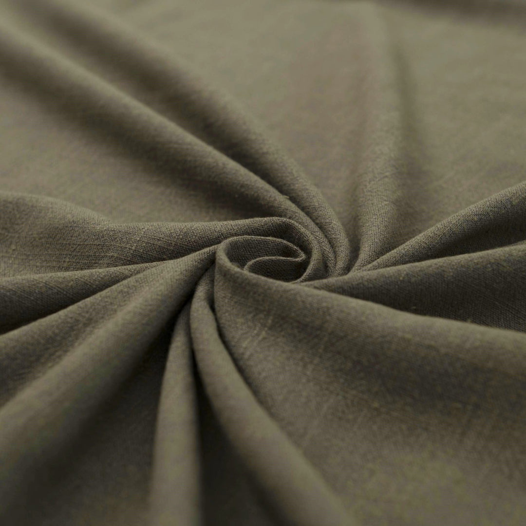 Linen and Rayon Blend Fabric in pearl hue with subtle texture and soft sheen