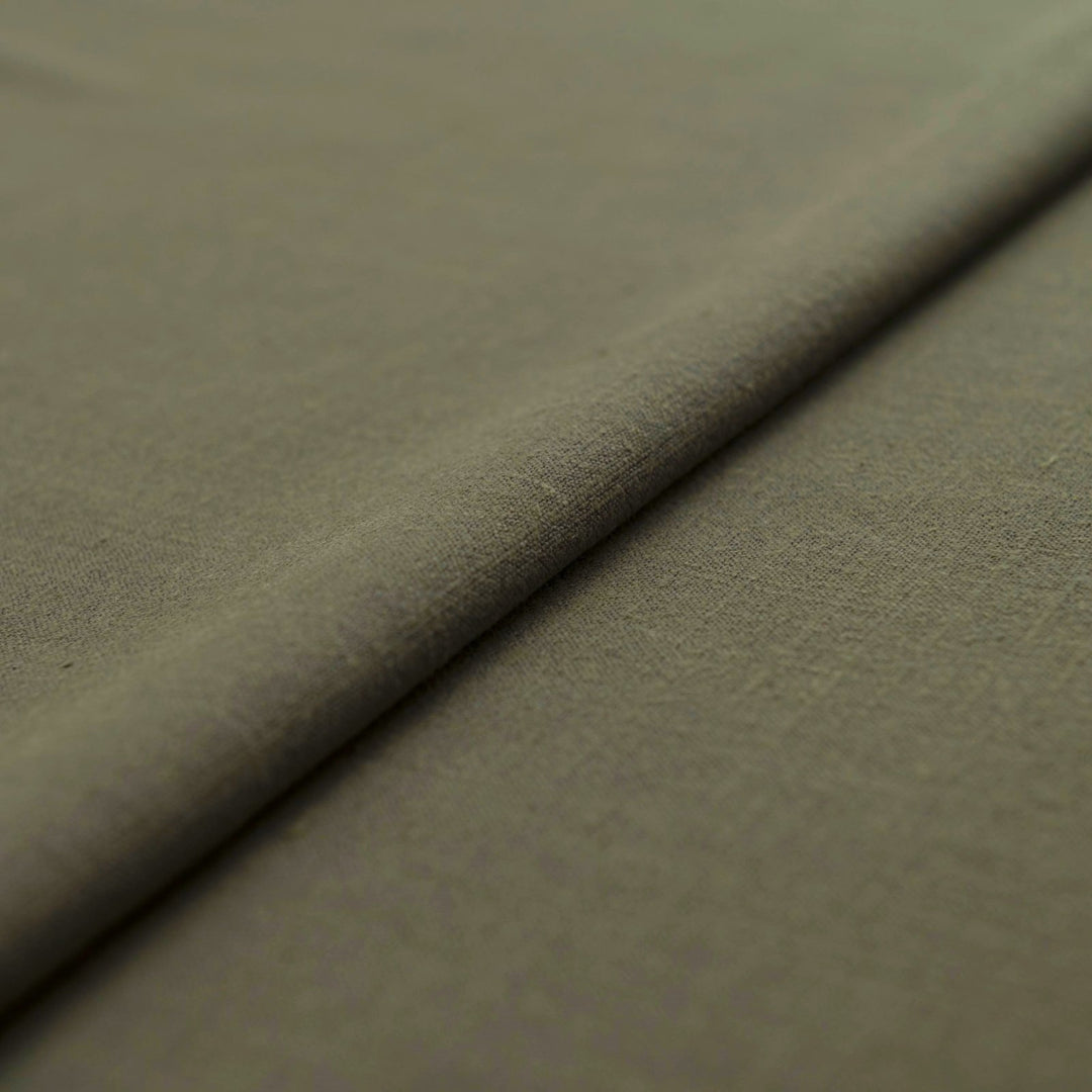 Linen and Rayon Blend Fabric in pearl hue with subtle texture and soft sheen