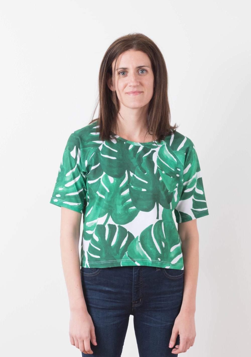 Grainline Studio Linden Sweatshirt sewing pattern – relaxed-fit sweatshirt with scooped neckline and mix-and-match sleeves