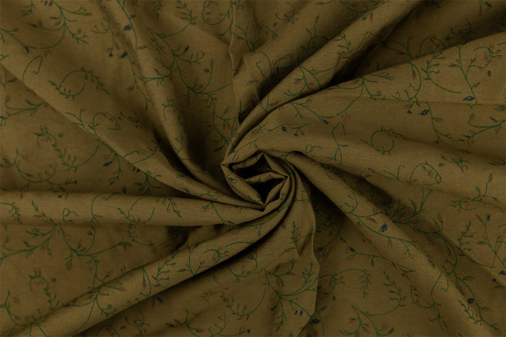 Italian Viscose Print - Oliva Vines
