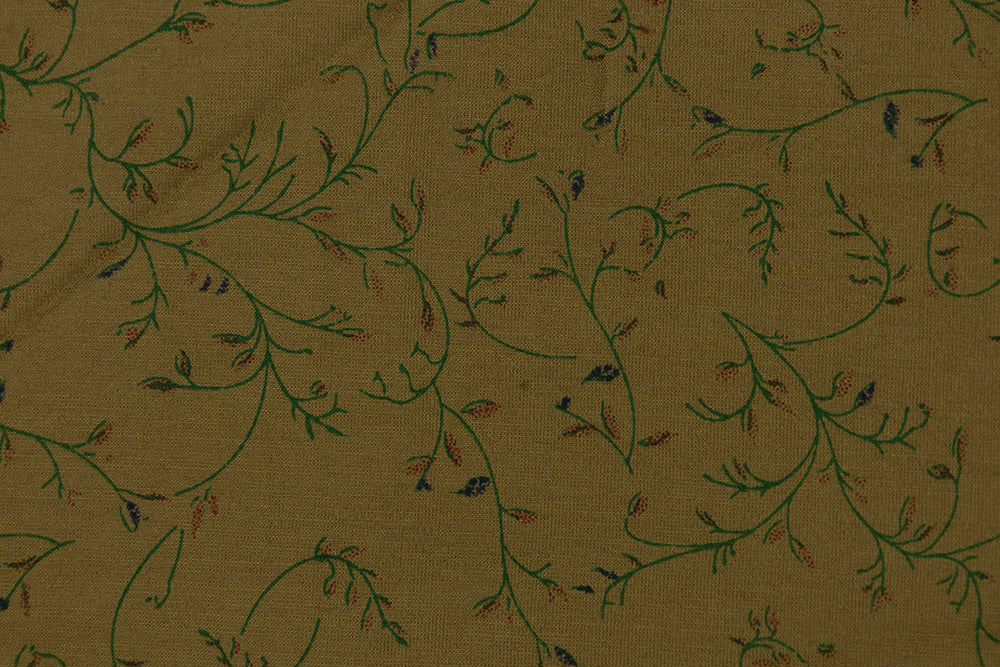 Italian Viscose Print - Oliva Vines