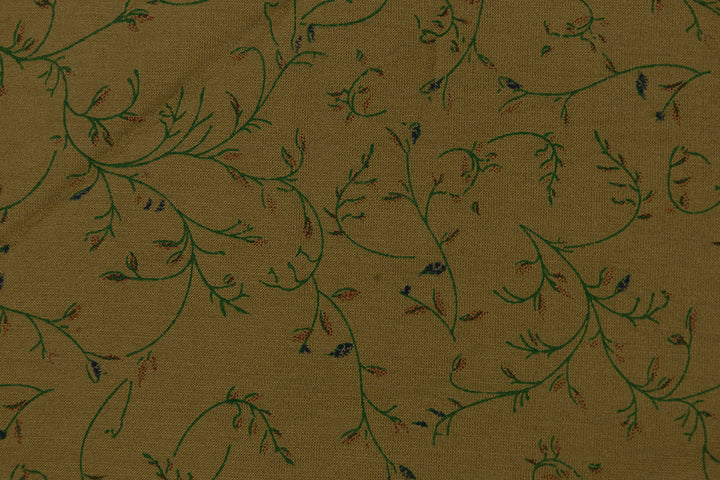 Italian Viscose Print - Oliva Vines