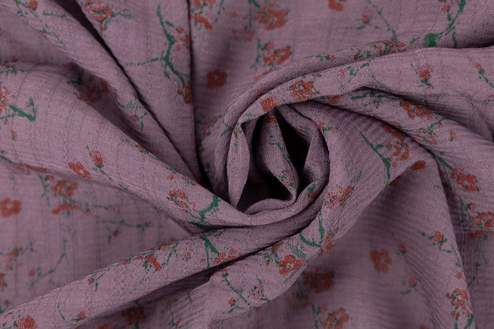 Italian Viscose Print - Malva Antica