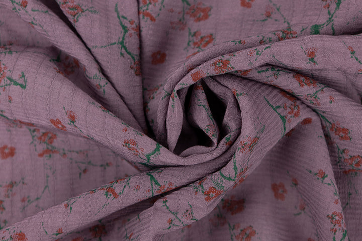 Italian Viscose Print - Malva Antica