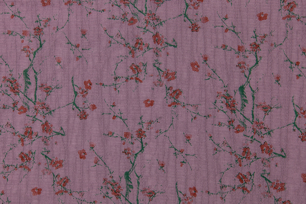 Italian Viscose Print - Malva Antica