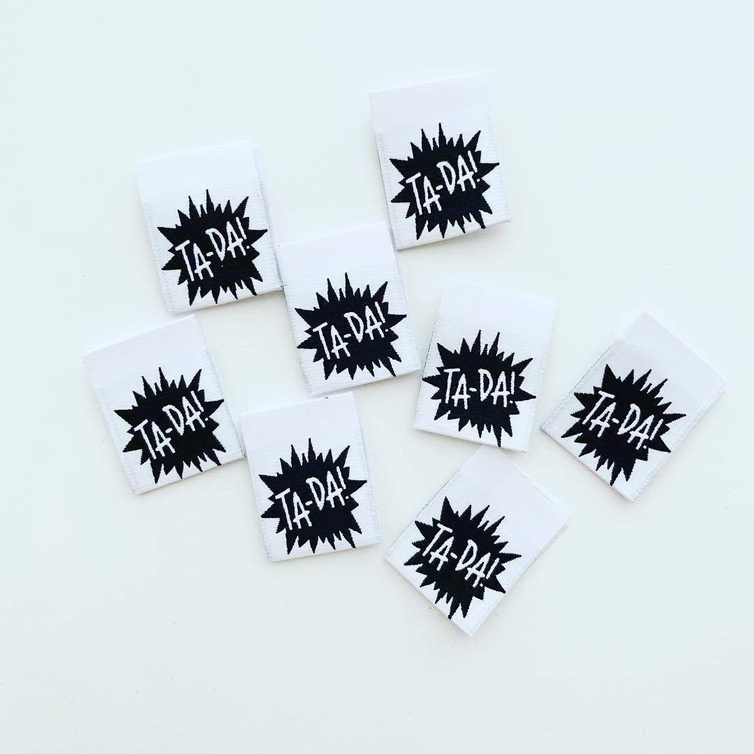 Kylie and the Machine TA-DA Woven Labels - Premium HD Oeko-Tex Certified Sewing Labels for Clothing & Crafts