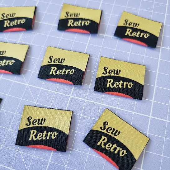 SA Labels Sew Retro vintage-inspired garment tags for retro sewing projects