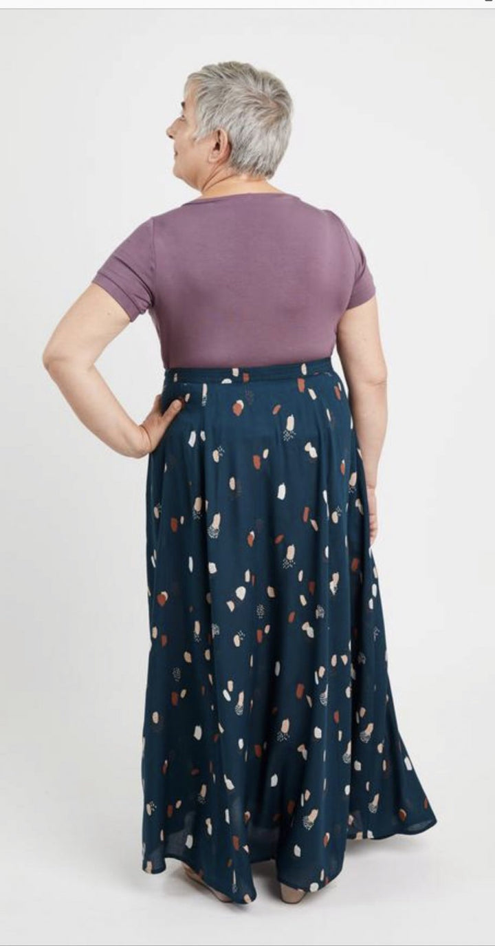 Cashmerette Holyoke Maxi Dress & Skirt Pattern – elastic waist maxi dress and full-length skirt sewing pattern