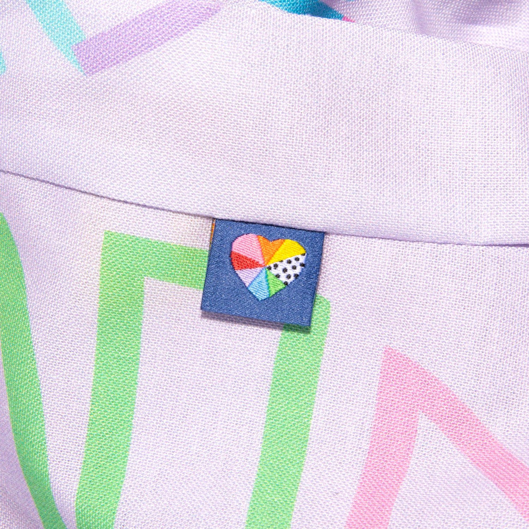 Kylie and the Machine Going Places kids’ labels by Brook Gossen – colorful woven tags and stickers with positive affirmations